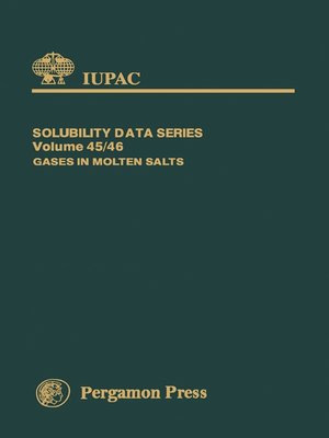 cover image of Gases in Molten Salts